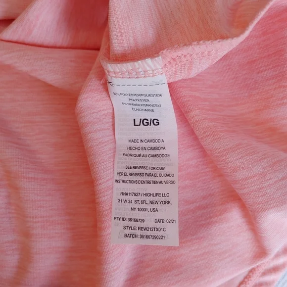 NWT Reebok Women's Peach RacerBack Active Tank - Picture 4 of 12